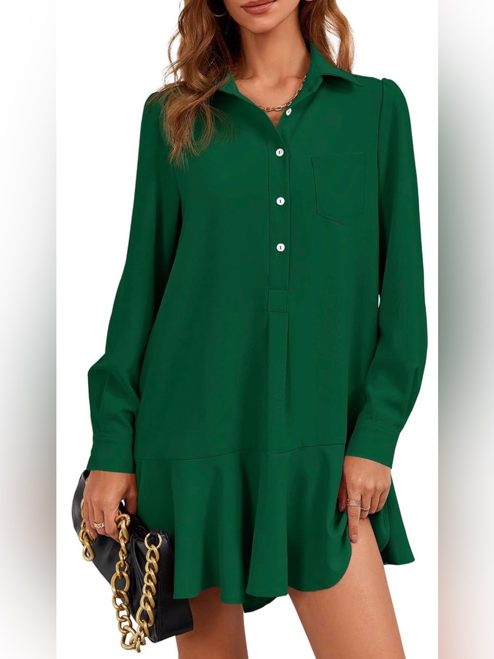 💚💚 Cute Button Down Shirt Dress 💚💚